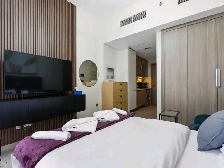 Live at Azizi Riviera Hotel-grade furnished studio✨