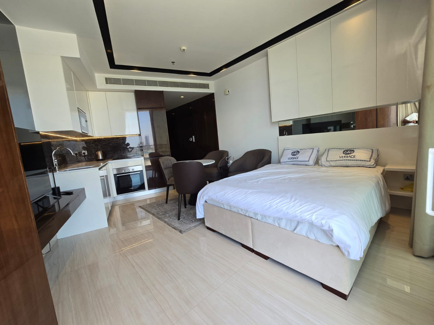 Furnished studio apartment for rent in Seef, electricity included