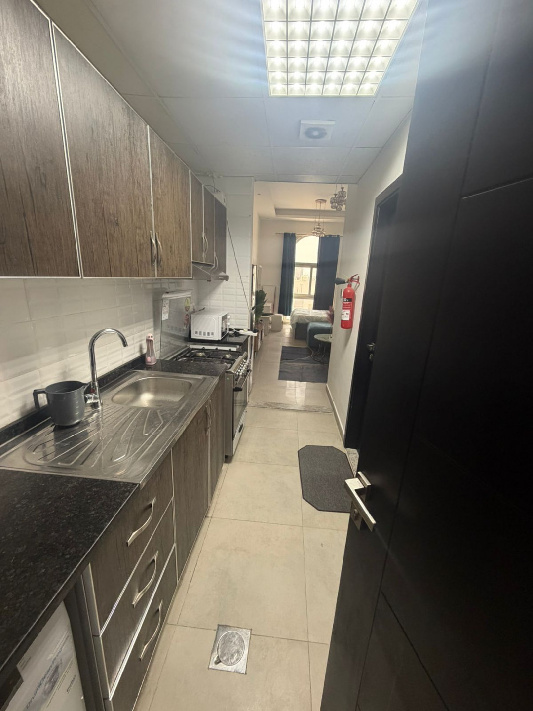 Furnished studio apartment for rent in Ajman (hotel-style furnishings)