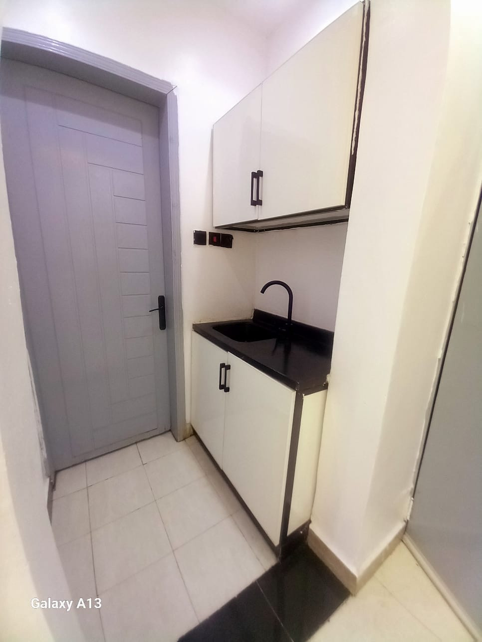 Private entrance for families, one bedroom, bathroom, and kitchen.
