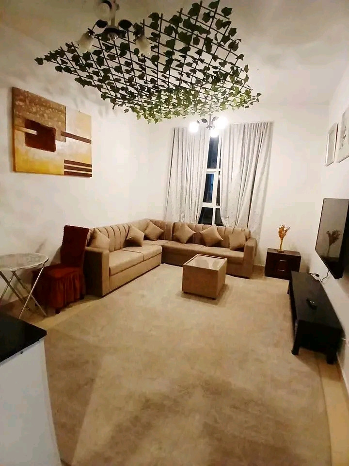 One bedroom and living room with balcony, 2 bathrooms available