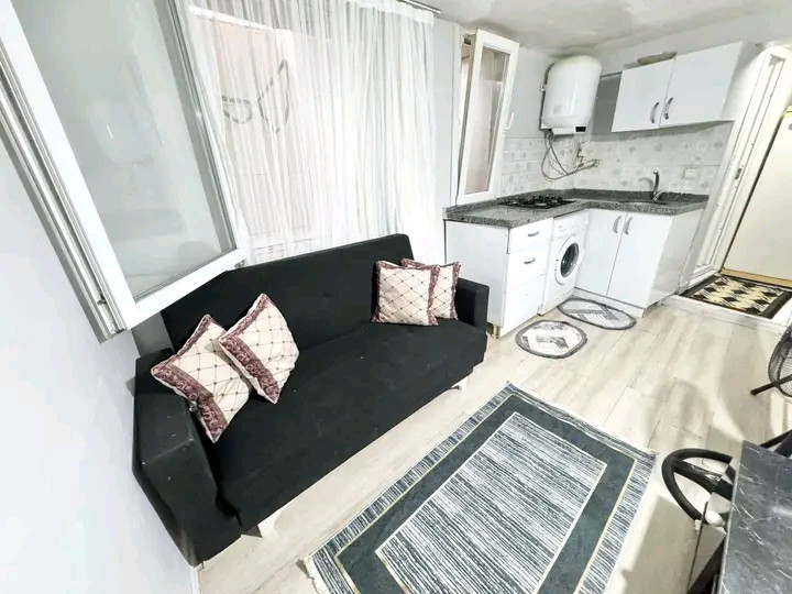 A furnished 1+1 apartment (one bedroom and living room) is available.