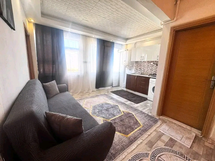 A furnished, air-conditioned 1+1 bedroom apartment is available.