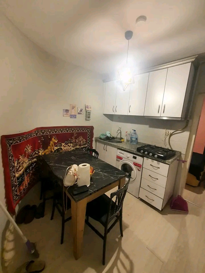 A furnished 1+1 (one bedroom and living room) apartment is available on the 0th floor.