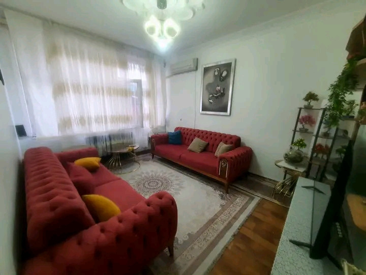 A furnished 2+1 apartment (two bedrooms and a living room) is available on the ground floor.