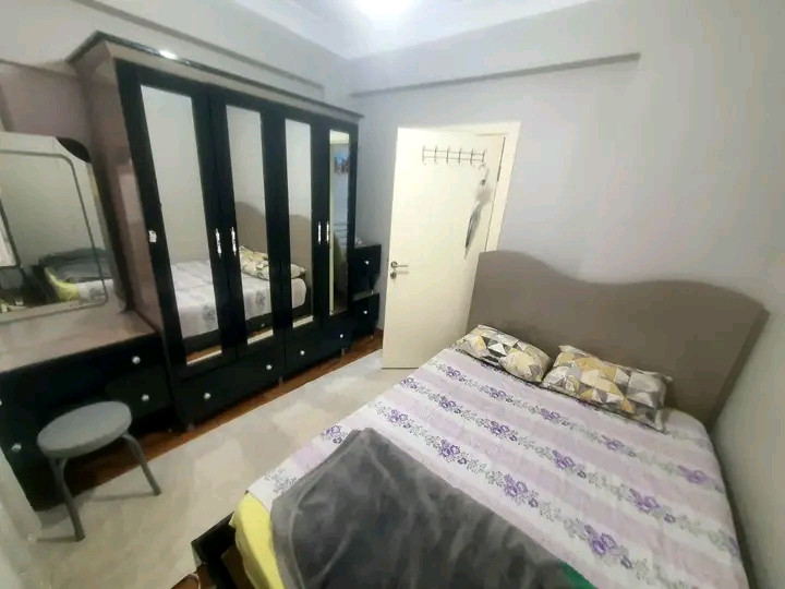 A furnished 2+1 apartment (two bedrooms and a living room) is available on the ground floor.
