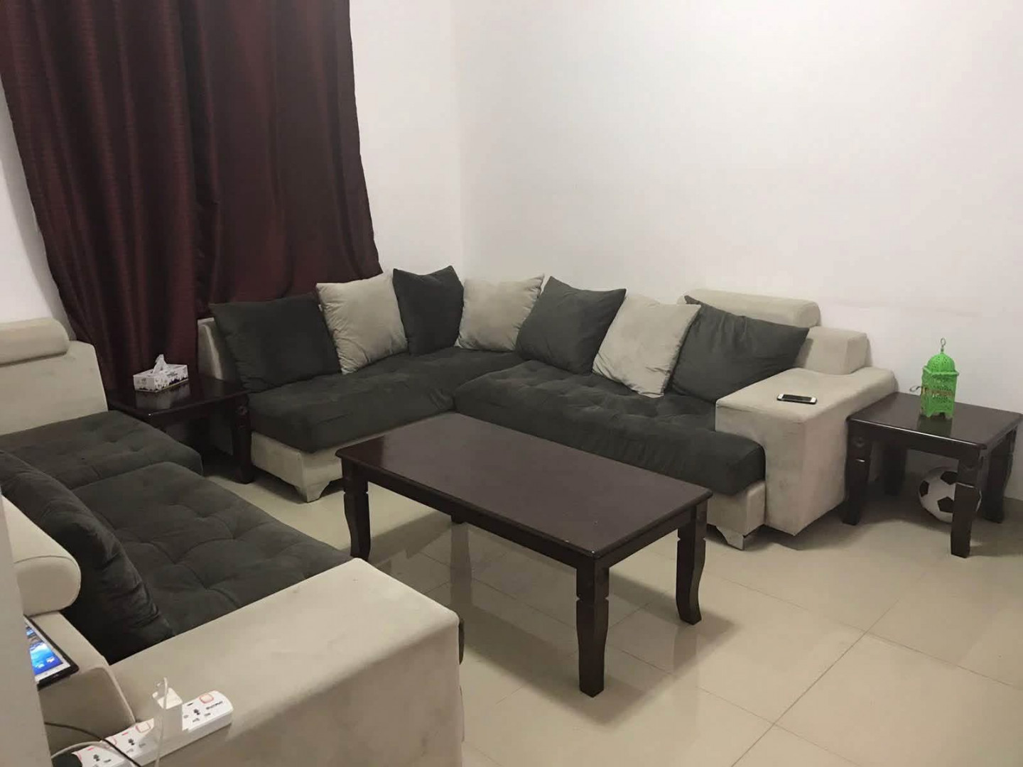 First occupancy apartment, one bedroom and living room