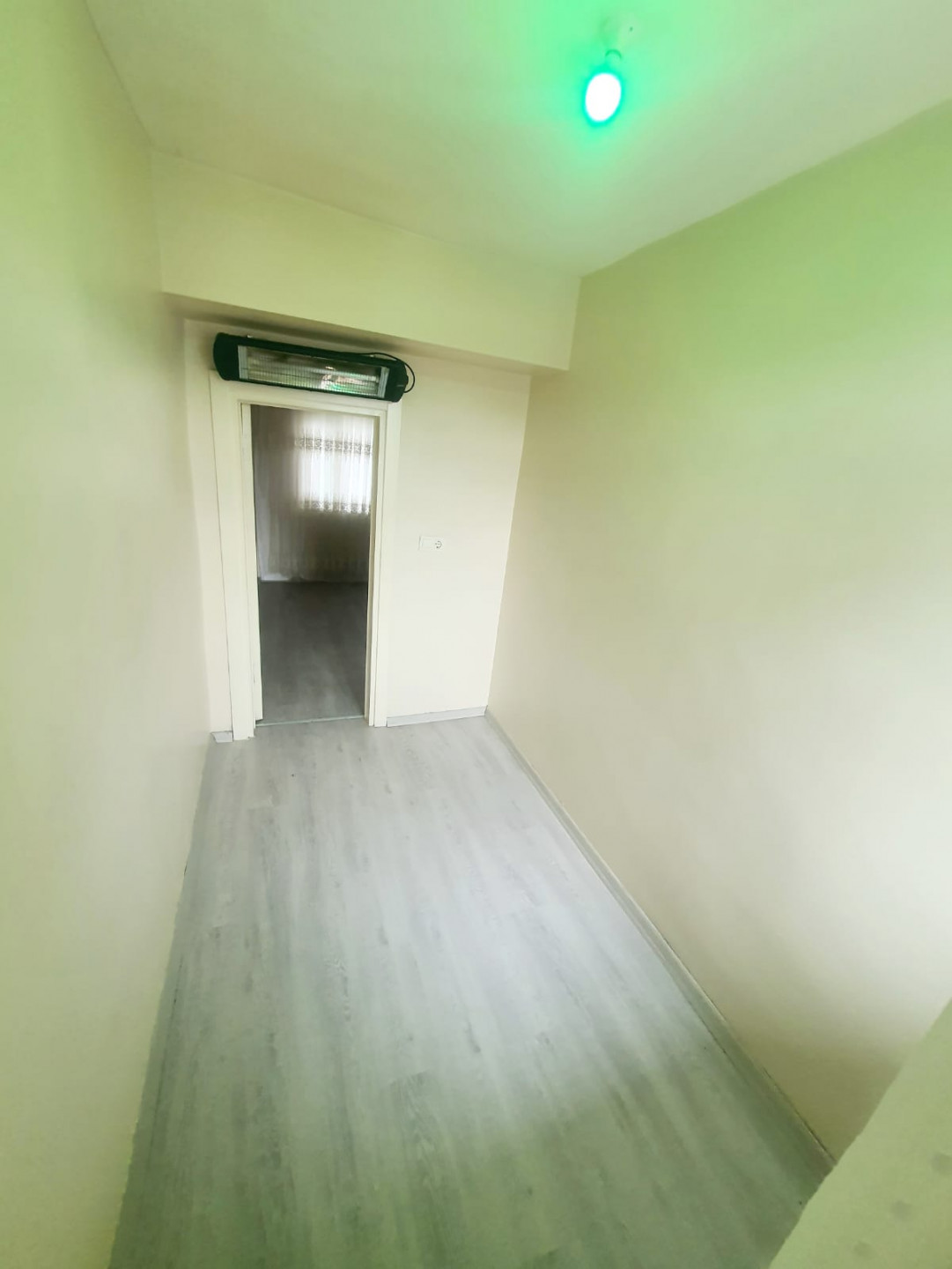 Empty apartment, third floor, one bedroom and living room