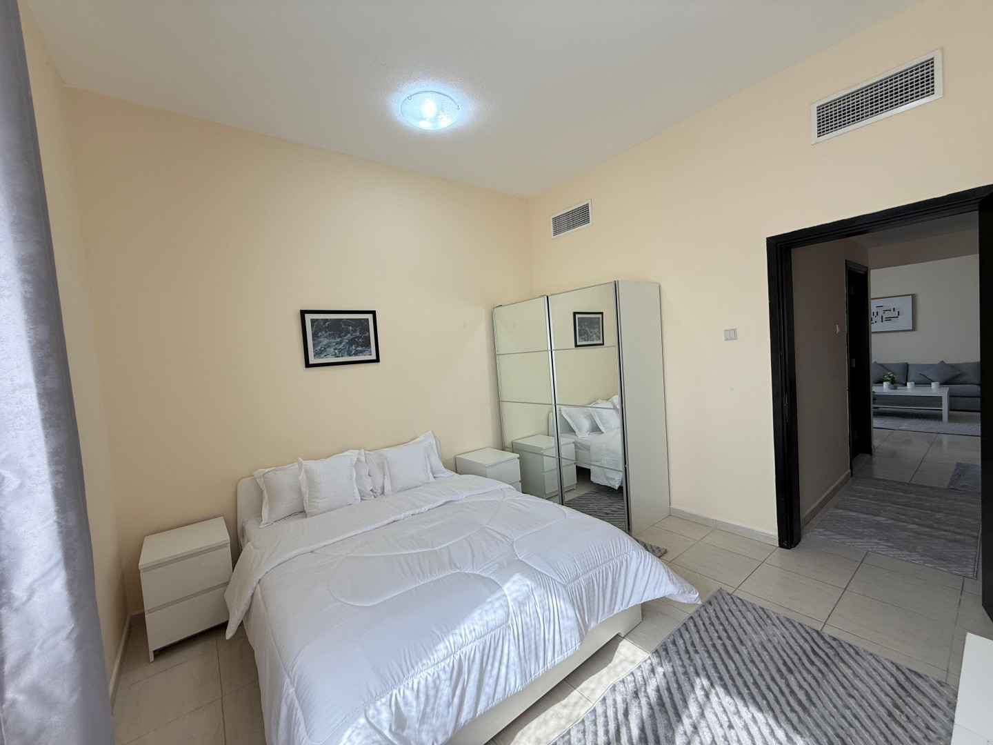 One bedroom apartment with living room, first occupancy