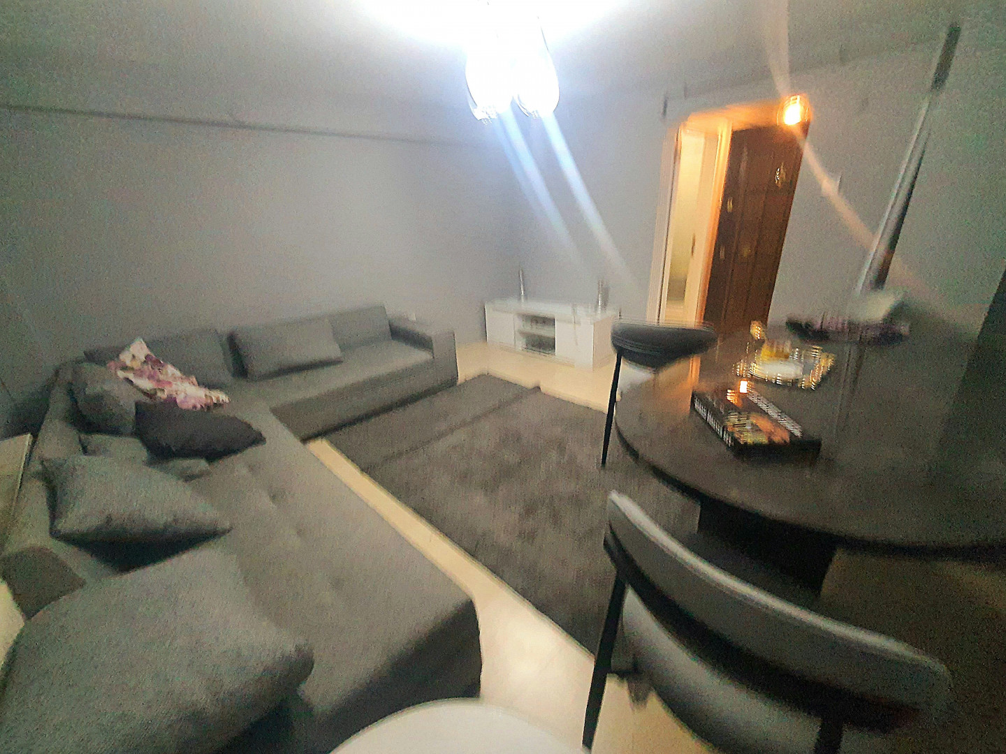 One-bedroom apartment, living room, top floor