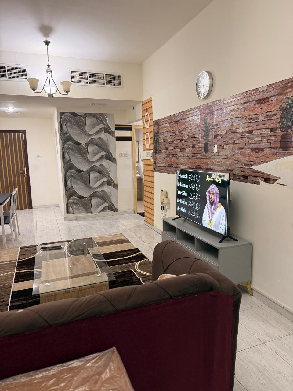 Two-bedroom apartment with a living room in Ajman