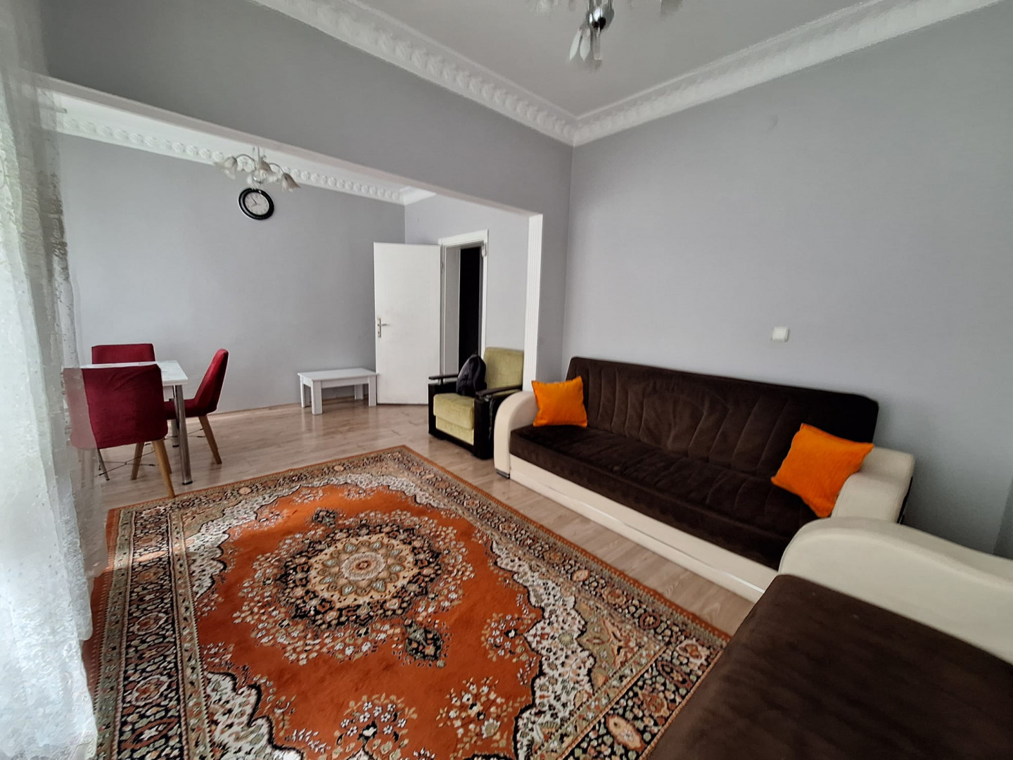 Two-bedroom apartment with a living room, for families only.