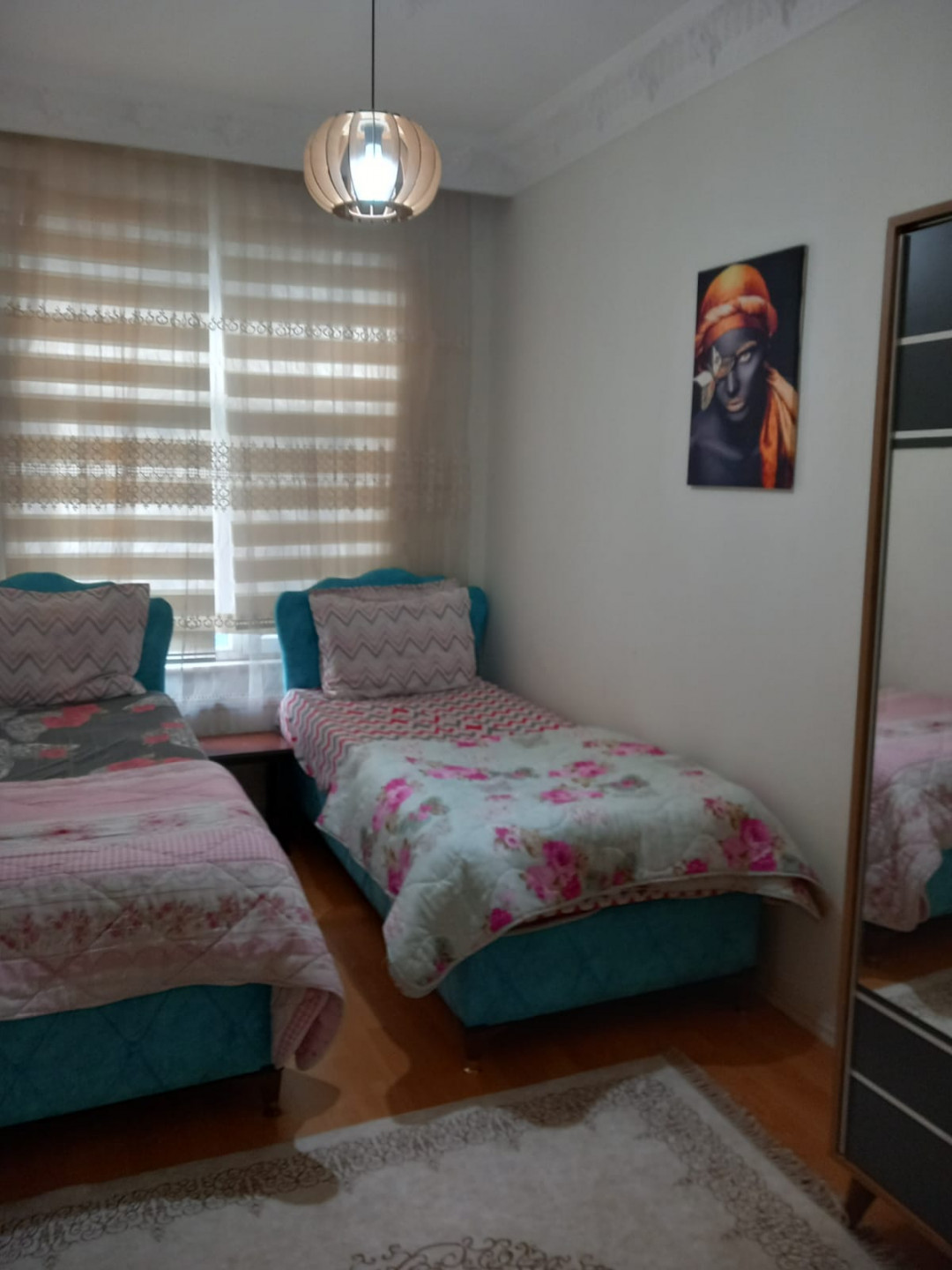Two-bedroom apartment with a living room for monthly rent