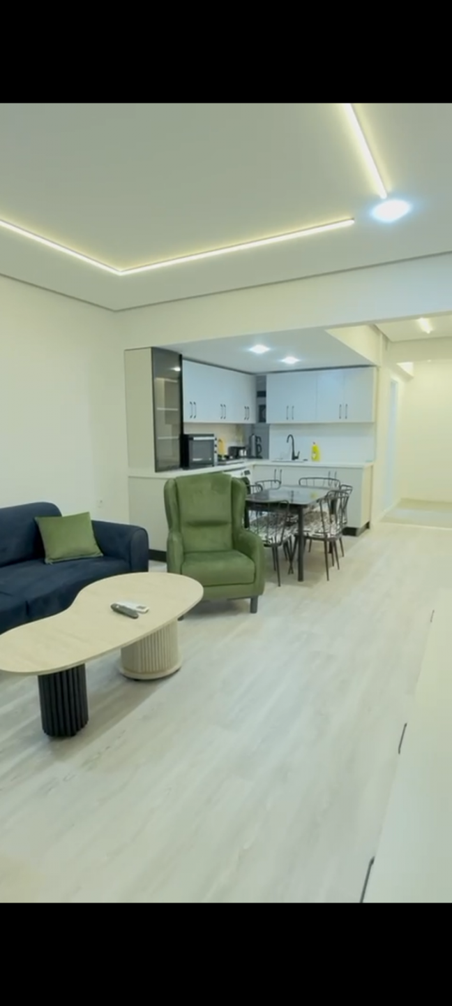 Two-bedroom apartment with a living room for tourist rental