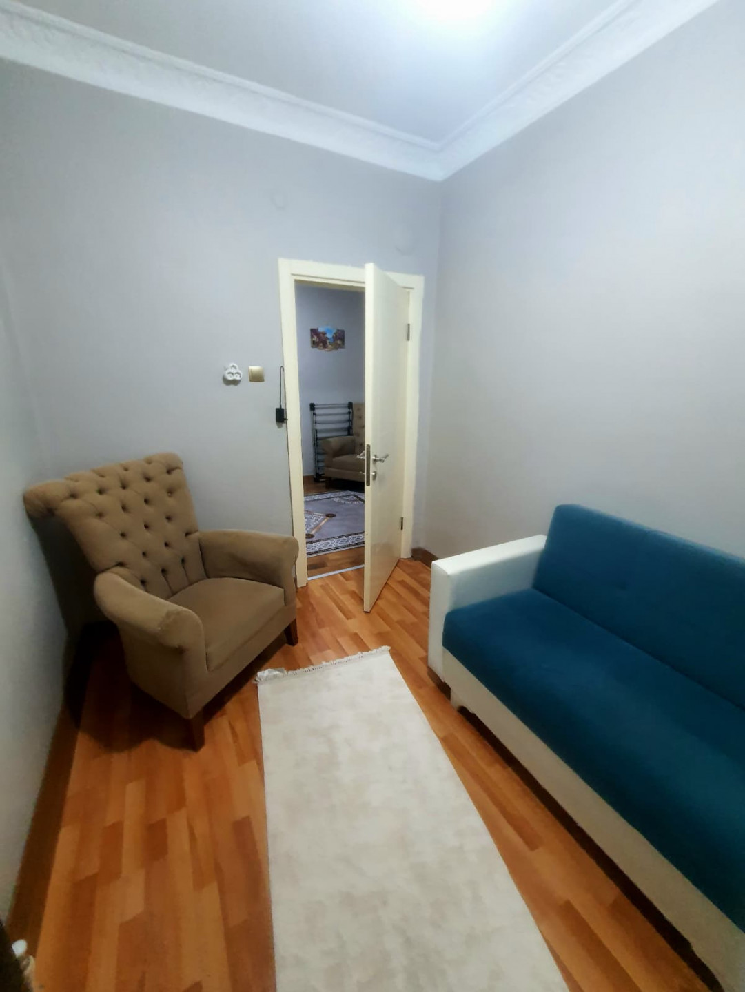 Furnished two-bedroom apartment with living room
