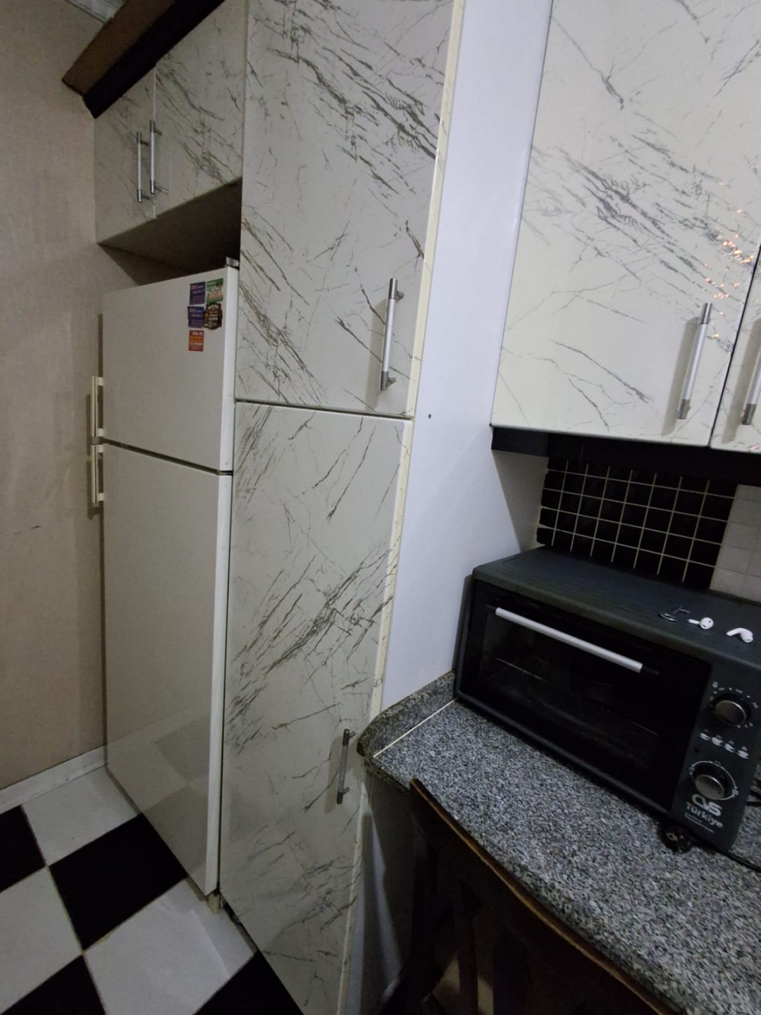 Furnished two-bedroom apartment with living room