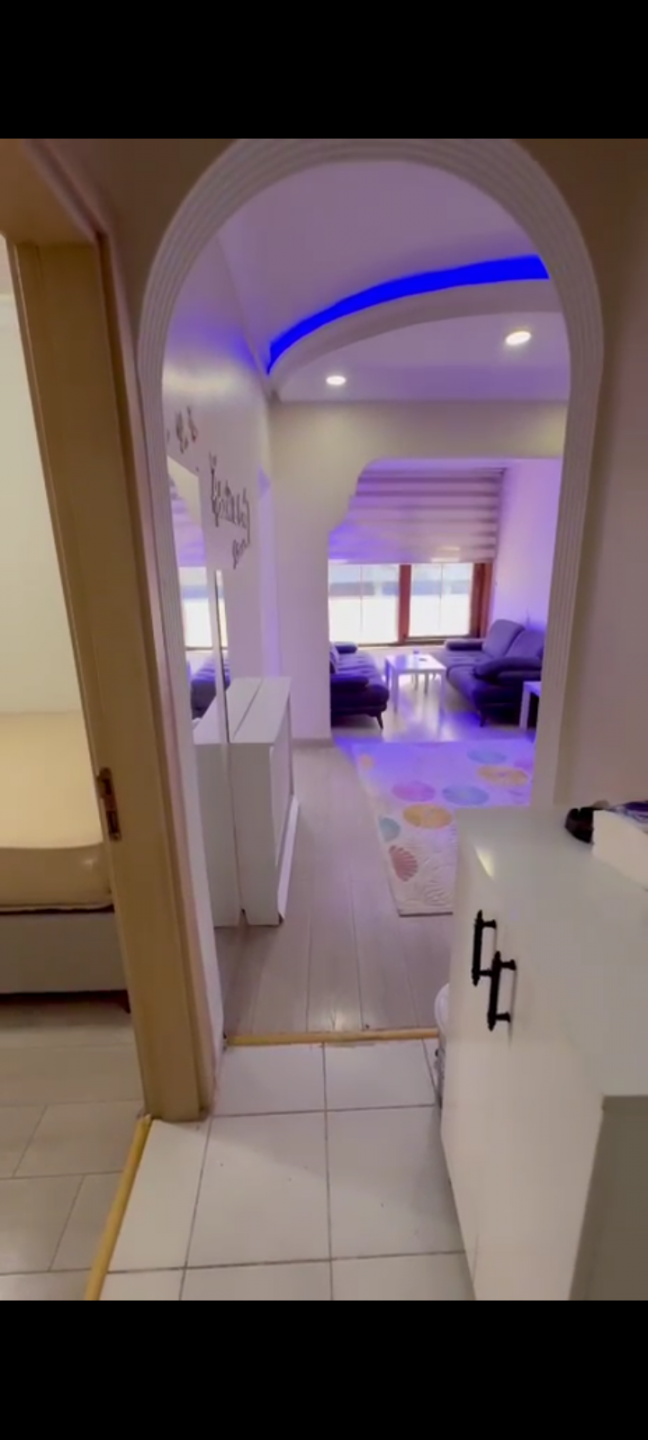 Furnished apartment with modern furniture