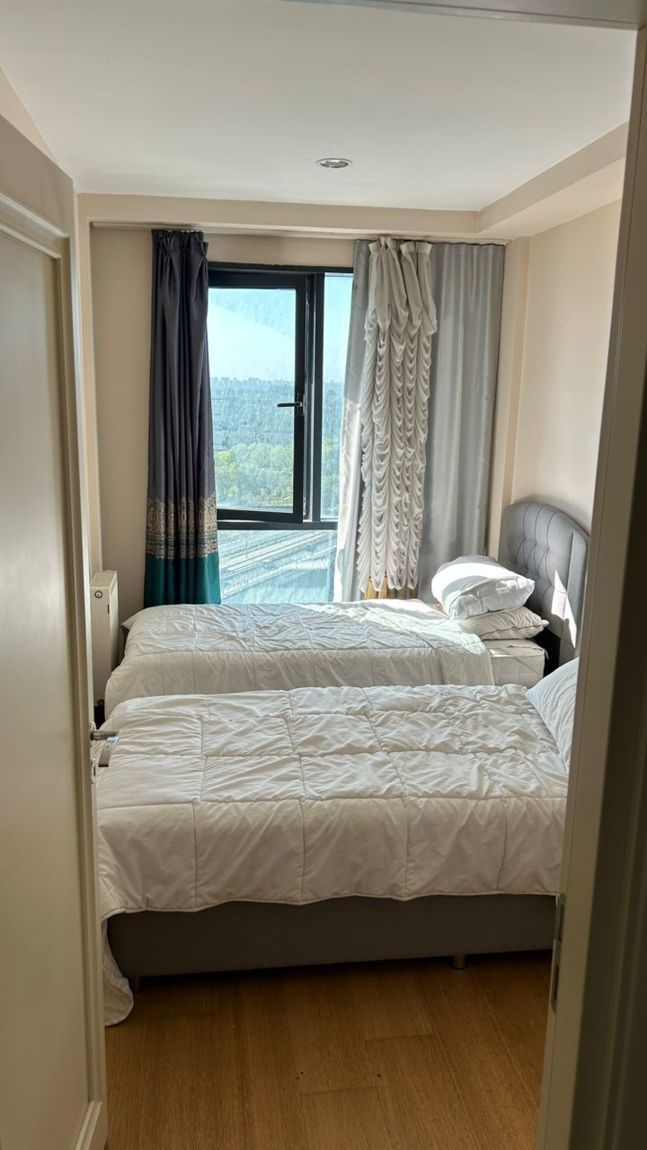 Furnished apartment, two bedrooms and a living room