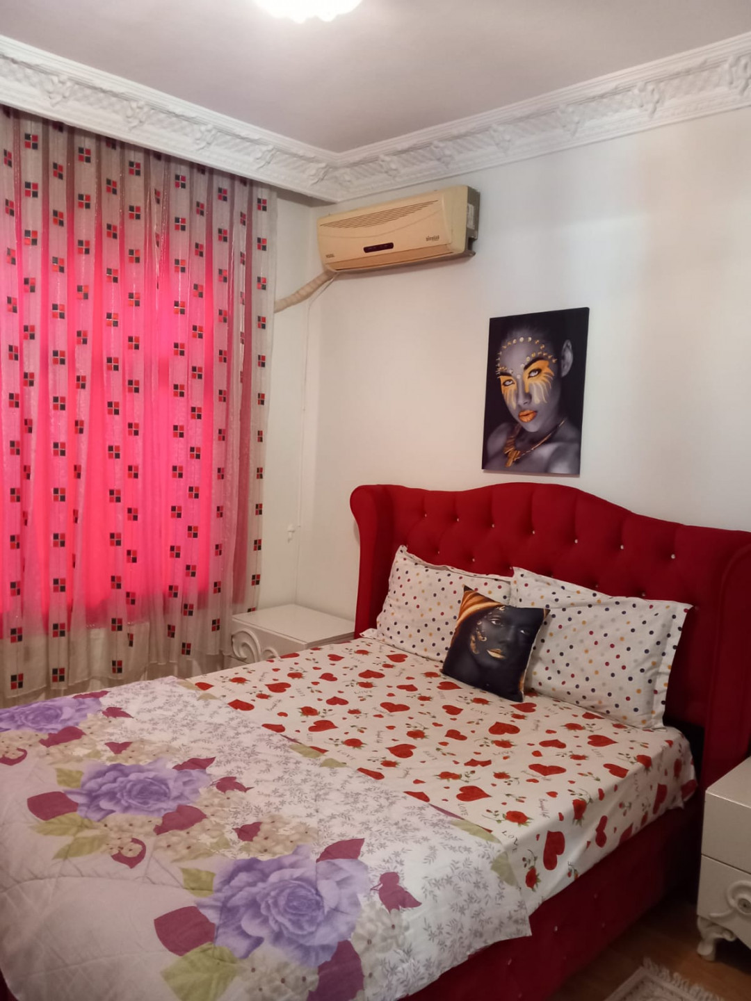 Three-bedroom apartment with a living room