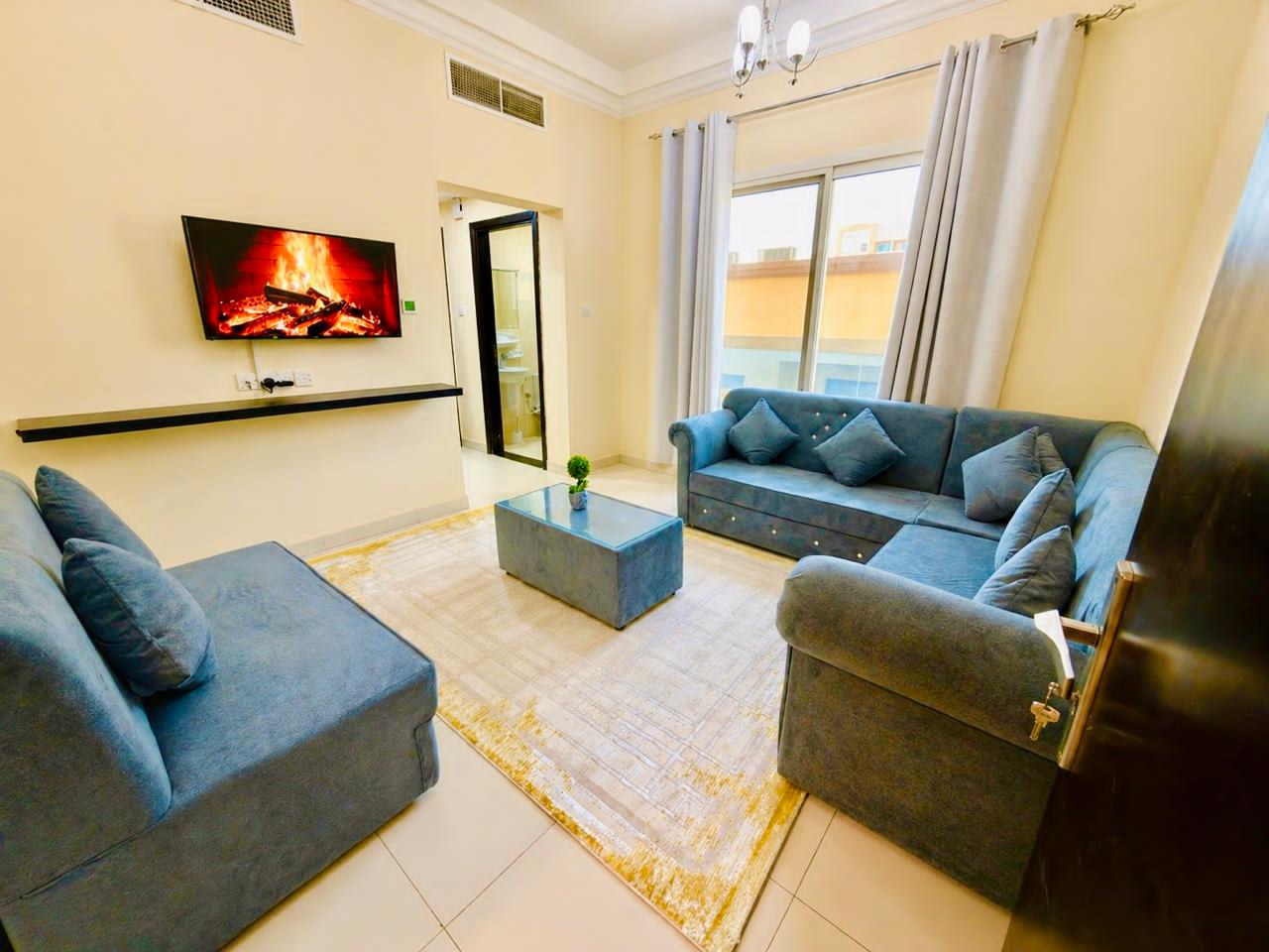 One-bedroom apartment with new furnishings