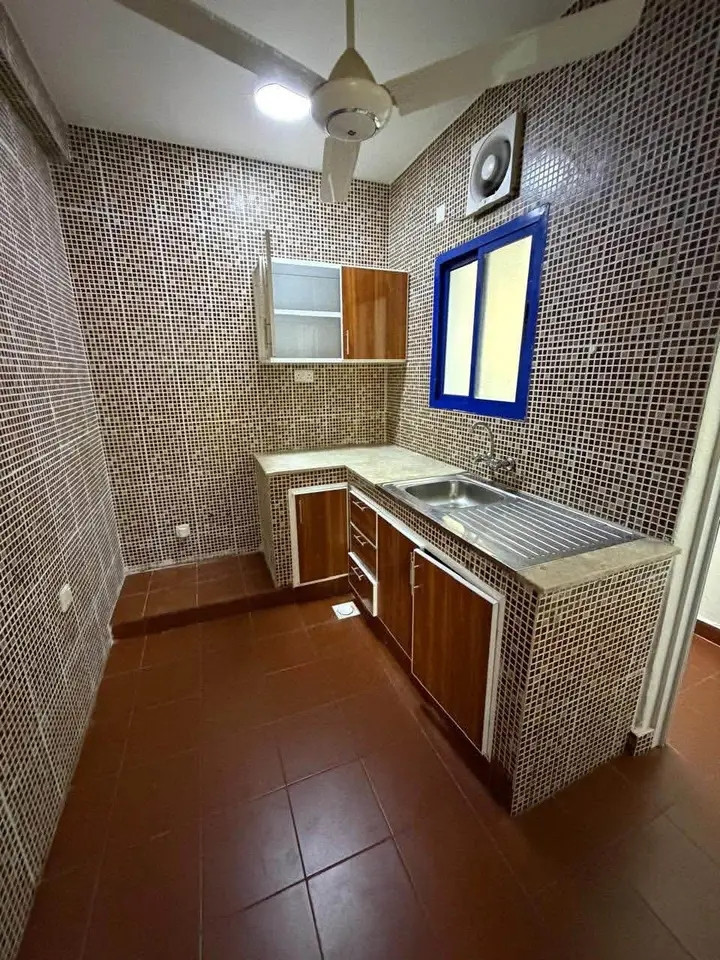 One bedroom apartment, living room, kitchen and bathroom