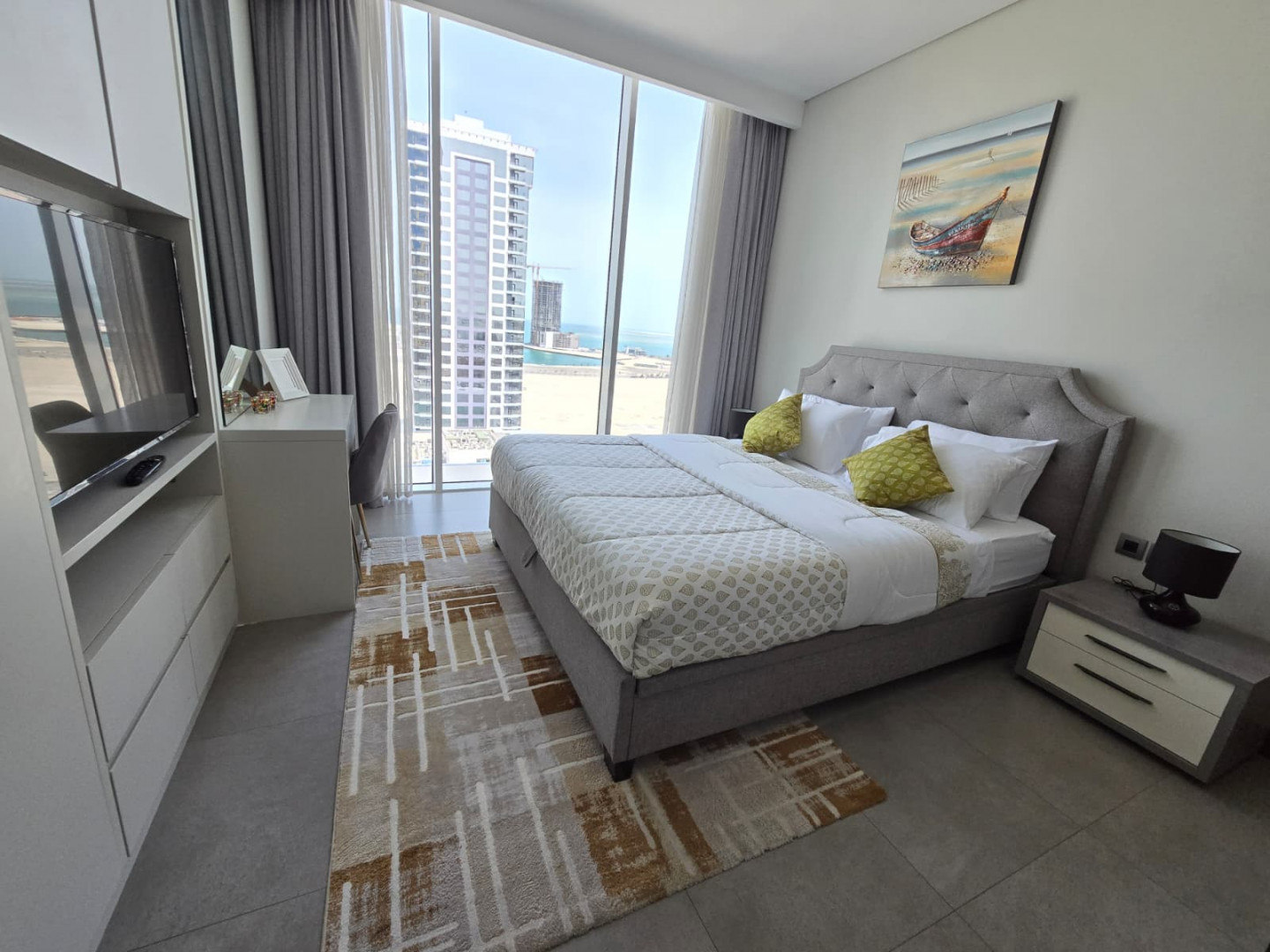 Furnished apartment for rent in Seef, including electricity.