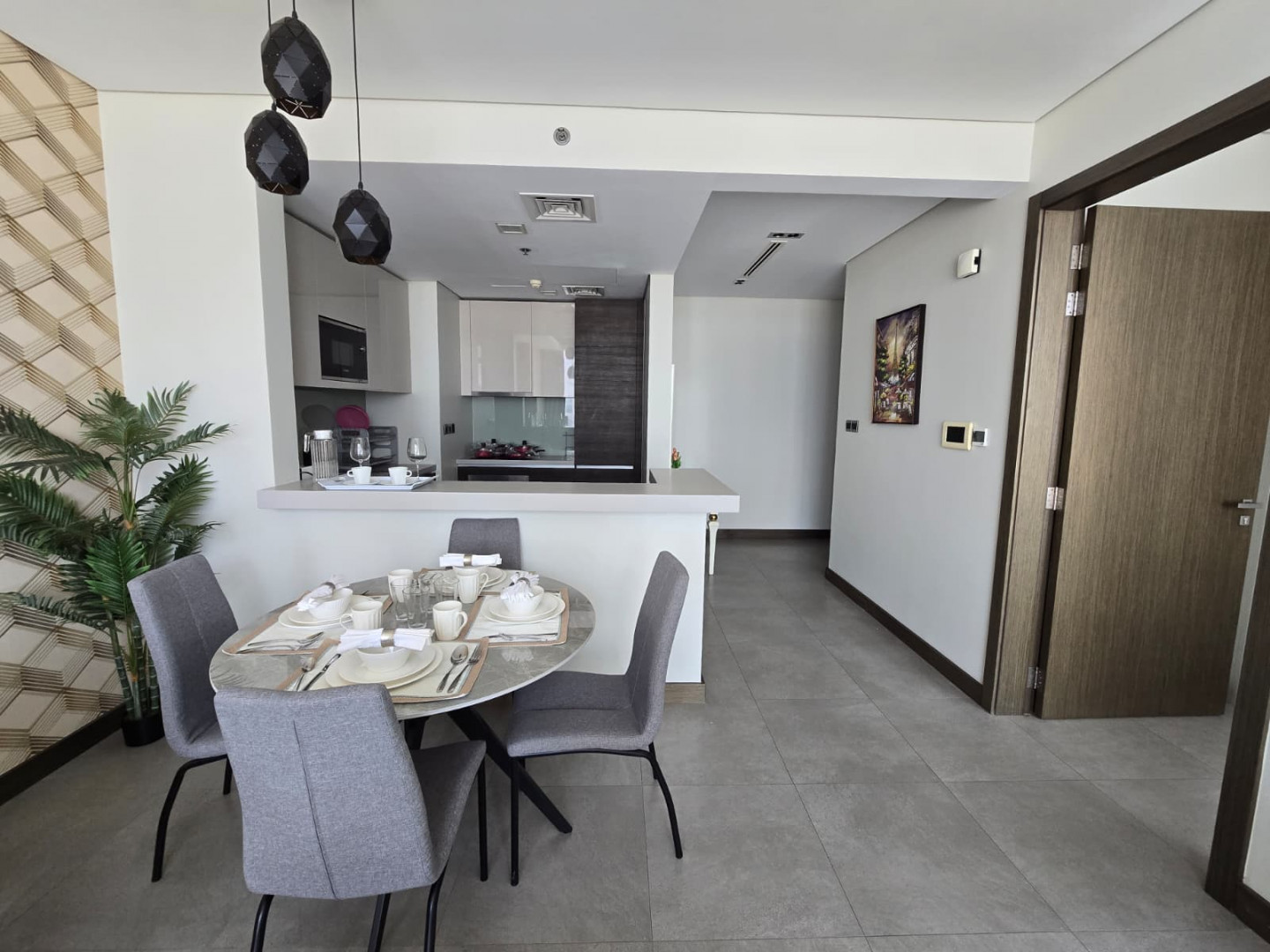Furnished apartment for rent in Seef, including electricity.
