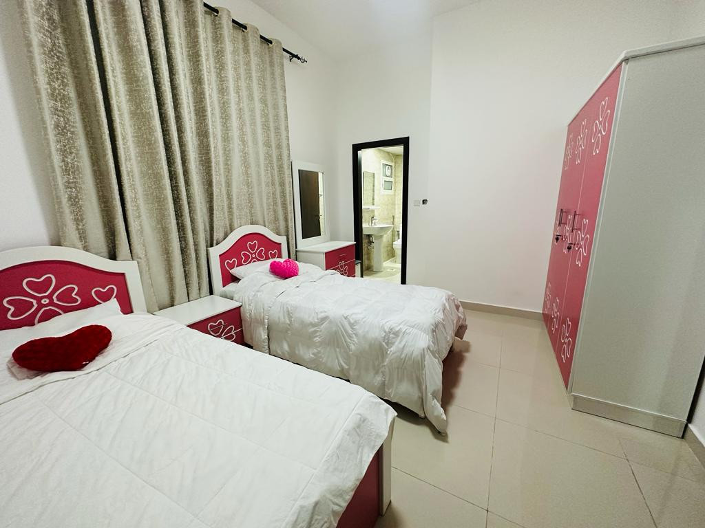 Furnished apartment, two bedrooms and a living room