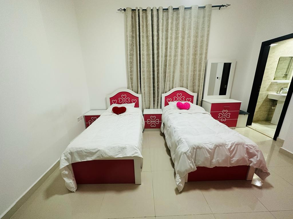 Furnished apartment, two bedrooms and a living room