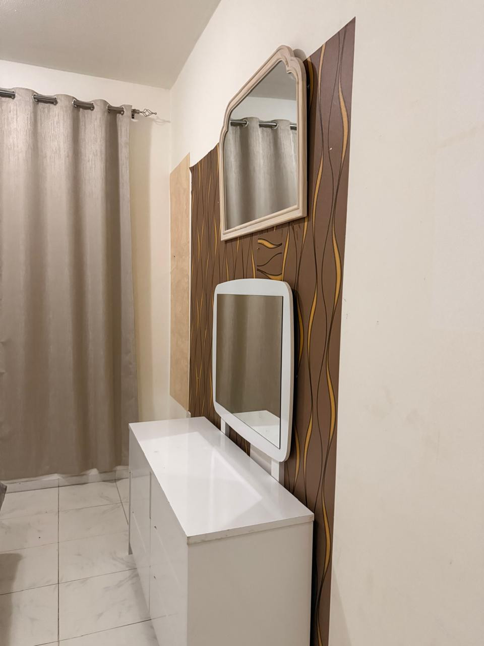Furnished apartment, two bedrooms and a living room