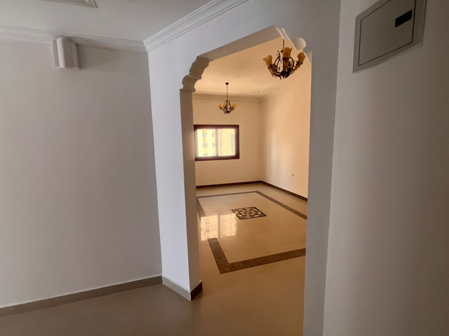 Your apartment is now in the Khan area, with two bedrooms, a living room, and two bathrooms, at an unbeatable price.