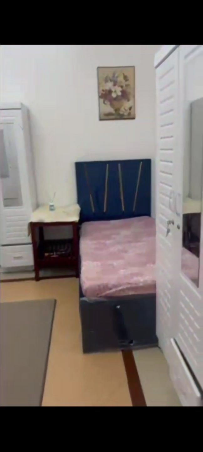 Girls' dormitory with beds