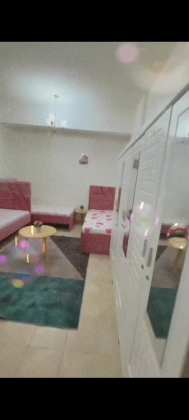 Girls' dormitory with beds