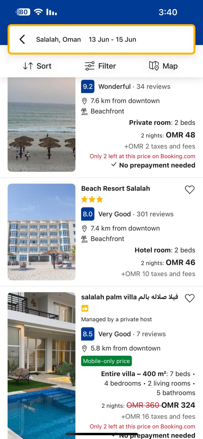 Vacation private studio in app